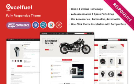 Excelfuel - Otomobil Mağazası Duyarlı WooCommerce Teması