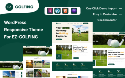 EZ Golf: En İyi Oyun Değiştirici WordPress Teması