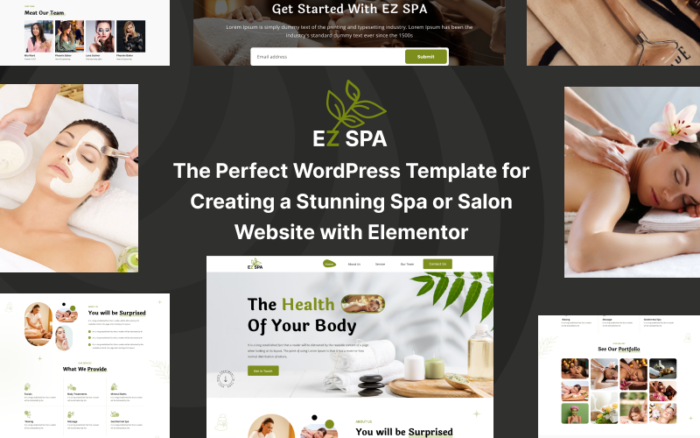 EZ Spa: Elementor WordPress Teması ile Muhteşem Bir Spa veya Salon Web Sitesi Oluşturmak İçin Mükemmel WordPress Şablonu