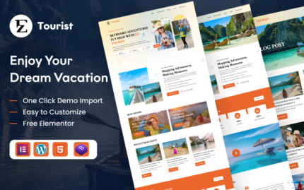 EZ Tourist: Turizm İşletmeleri ve Tatil Planlayıcıları için Modern WordPress Teması