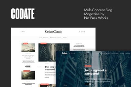 Codate - Modern Magazine and Blog WordPress Theme