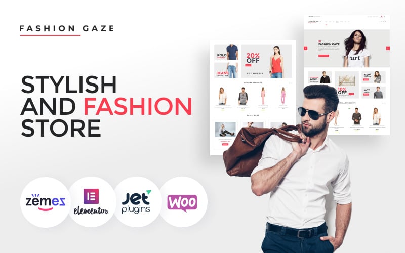 Fashion Gaze - Giyim Mağazası WooCommerce Teması