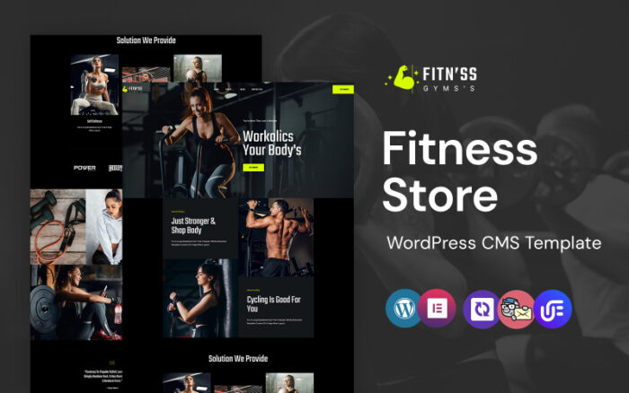 Fitnss - Spor Salonu ve Fitness WordPress Elementor Teması WordPress Teması