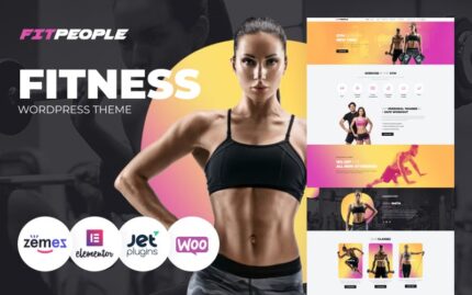 FitPeople - Fitness WordPress Elementor Teması WordPress Teması