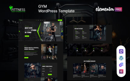 Fitness - Spor Salonu ve Fitness WordPress Elementor Teması WordPress Teması