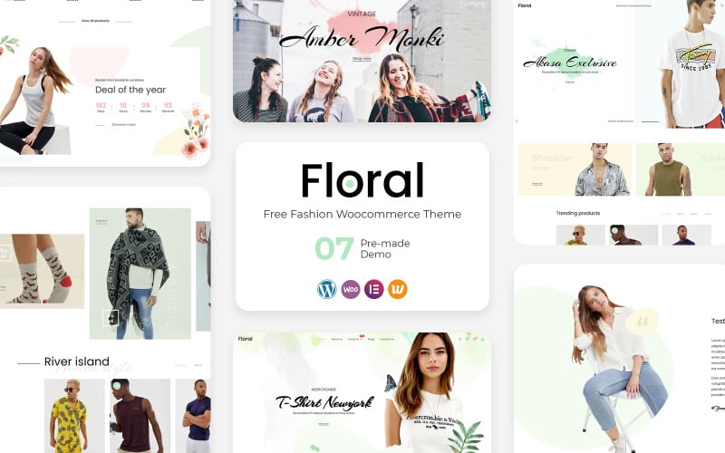 Floral - Moda ve Giyim eCommerce WordPress Teması WooCommerce Teması