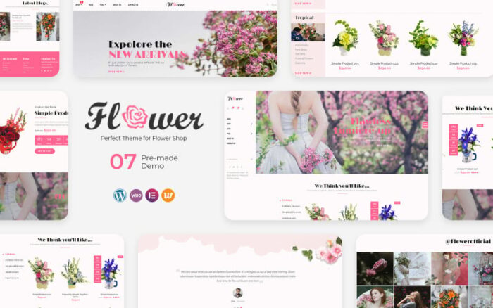 Çiçek - Çiçek Dükkânı WooCommerce Teması için Mükemmel