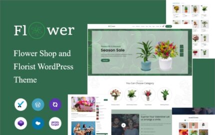 Çiçekçi ve Çiçekçi WordPress Teması