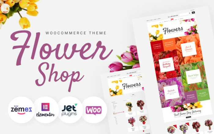 Çiçekçi - Renkli WooCommerce Teması