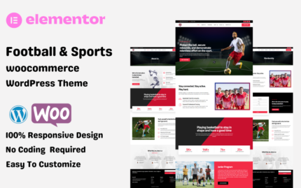 Futbol ve Spor WooCommerce Elementor WordPress Teması WooCommerce Teması