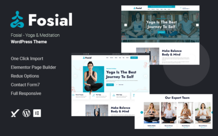 Fosial - Yoga ve Meditasyon WordPress Teması