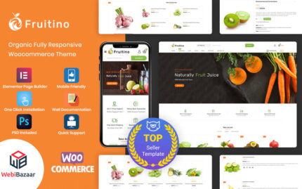 Fruitino - Gıda ve Bakkal Mağazası WooCommerce Teması