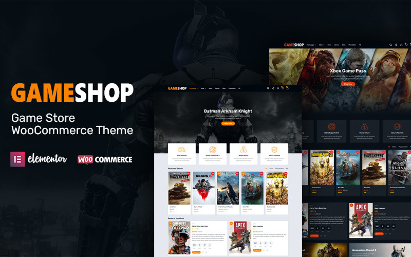 GameShop - Oyun Mağazası WooCommerce WordPress Teması WooCommerce Teması