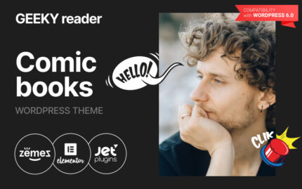 Geeky Reader - WordPress Çizgi Roman Teması WordPress Teması