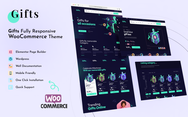 Hediyeler - El Sanatları ve Fotoğraf Sanatı Elementor WordPress Teması WooCommerce Teması