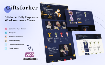 Giftsforher - Çok Amaçlı Mağaza Elementor WooCommerce Teması