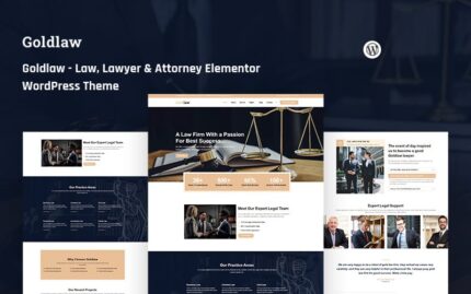 Goldlaw Hukuk, Avukat & Avukat Elementor WordPress Teması