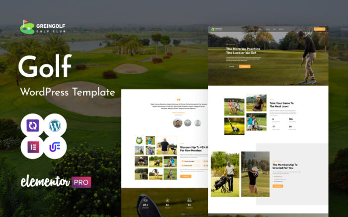 Greingolf - Golf Kulübü ve Sahası Sporları WordPress Teması