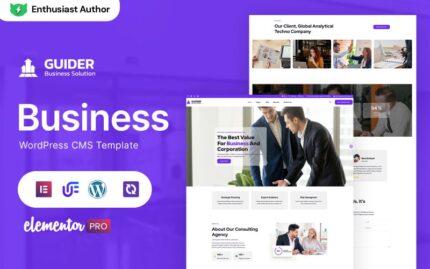 Guider - Danışmanlık İşletme ve Hizmetler WordPress Elementor Teması WordPress Teması