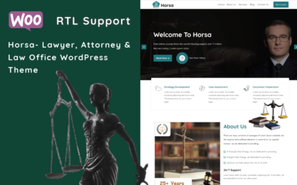 Horsa - Hukuk Bürosu ve Avukat Teması WordPress Teması