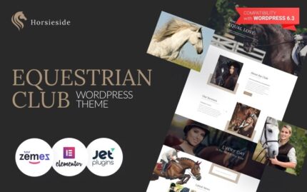 Horseside - Binicilik Merkezi Duyarlı WordPress Teması