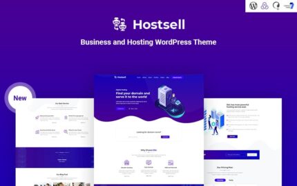 Hostsell - İş ve Barındırma Duyarlı WordPress Teması