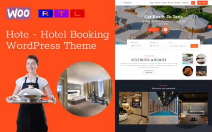 Hote - Otel Rezervasyonu WordPress Teması