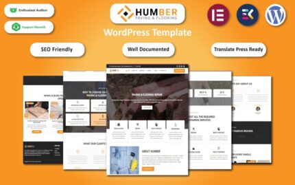 Humber - Paving, Construction & Flooring WordPress Template WordPress Theme