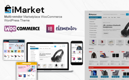 iMarket - Çoklu Satıcı Pazar Yeri WooCommerce WordPress Teması WooCommerce Teması