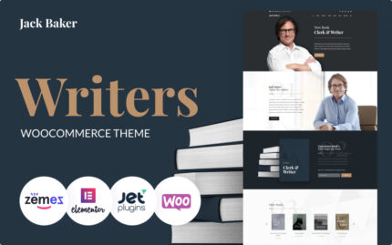 Jack Baker - Yazar Duyarlı WordPress Teması