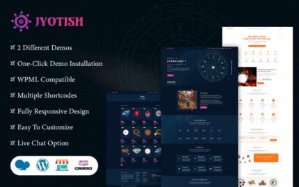 Jyotish - AI İçerik Üreticili Burç ve Astroloji WordPress Teması