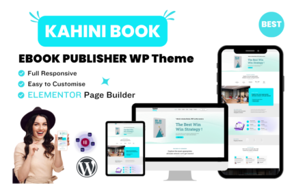 Kahini eBook Çevrimiçi Kitap Yayıncısı Portföyü WordPress Teması