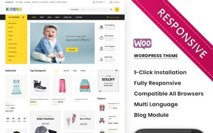 Kidena - Kids Playstore Duyarlı WooCommerce Teması