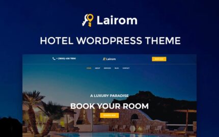 Lairom - Otel Çok Amaçlı Modern WordPress Elementor Teması WordPress Teması