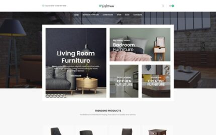 Lofttrum - Mobilya Online Mağazası Elementor WooCommerce Teması