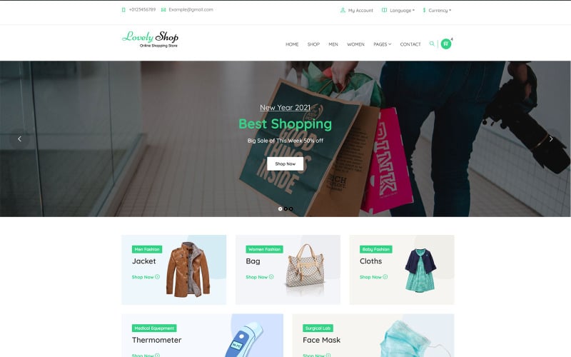 LovelyShop - WooCommerce WordPress Teması WooCommerce Teması