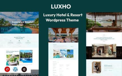 Luxho - Lüks Tatil Köyü ve Otel Wordpress Teması WordPress Teması