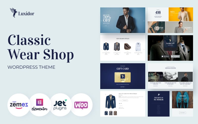 Luxidor - Aksesuarlar ve Giyim Moda Elementor WooCommerce Teması