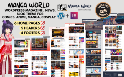 Manga World - Anime & Manga Haberleri, Dergi, Hikayeler, Blog WordPress Teması