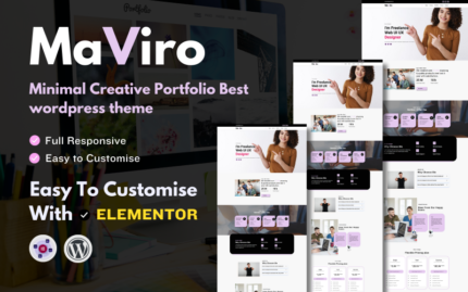 Maviro - Yaratıcı Kişisel Portföy Wordpress Teması WordPress Teması