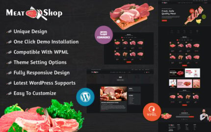 AI İçerik Üreticili Meat Shop WooCommerce Teması