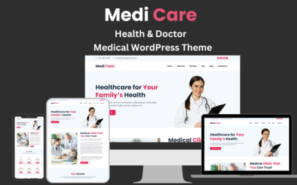 Medi_Care Sağlık ve Doktor Tıbbi WordPress Teması