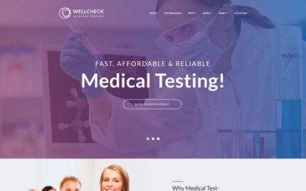 MediCheck - Tıbbi Laboratuvar Duyarlı WordPress Teması