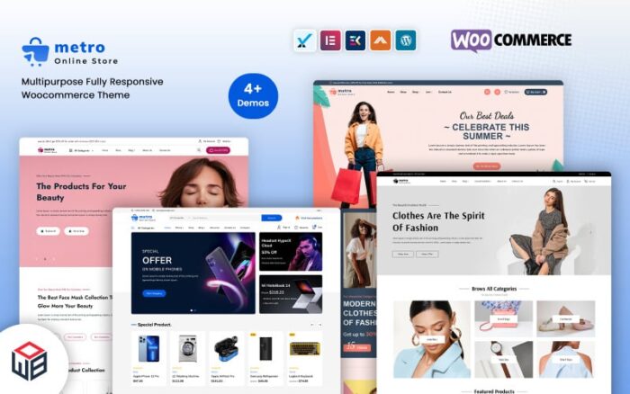 Metro - Elektronik MegaShop WooCommerce Şablonu WooCommerce Teması