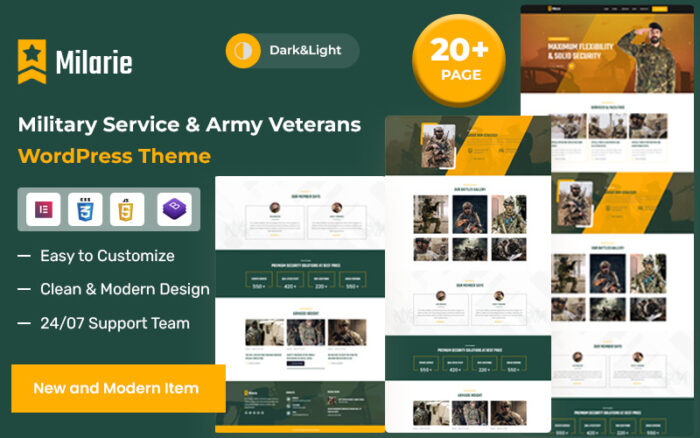 Milarie – Askerlik Hizmeti ve Ordu Gazileri WordPress Teması