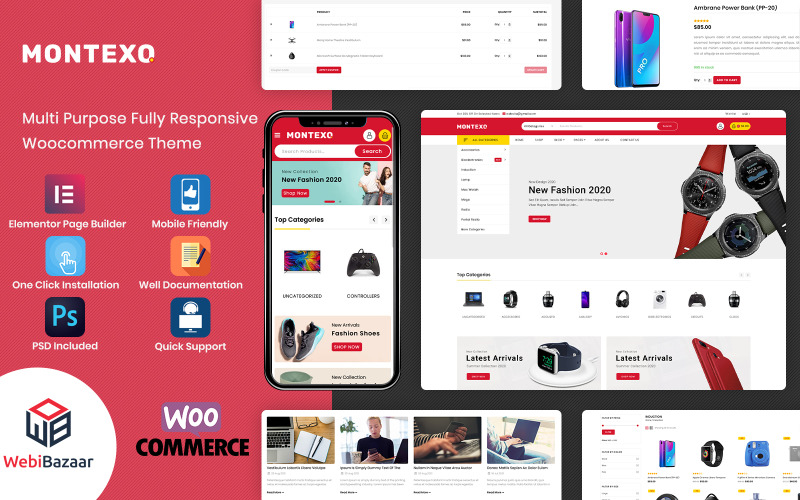 Montexo - Çok Amaçlı Süpermarket WooCommerce Teması