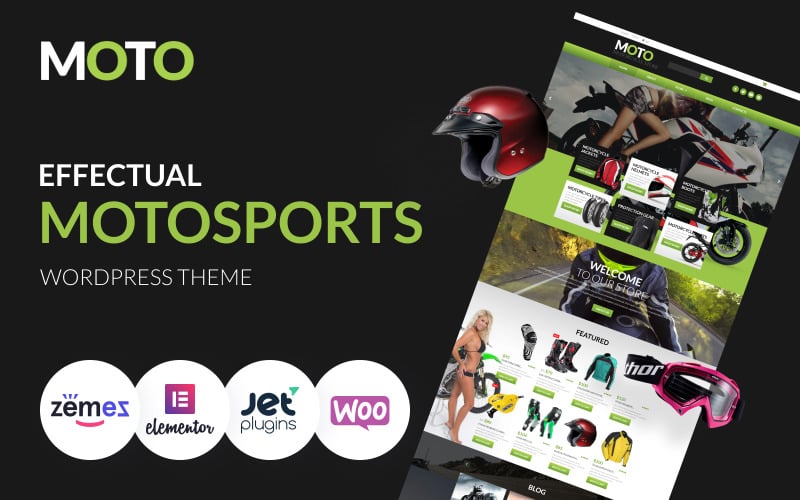 Motosiklet Mağazası - Spor ve Etkili Motospor Şablonları WooCommerce Teması