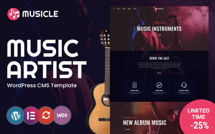 Musicle Müzik WordPress Teması