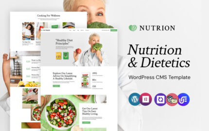 Nutrion - Beslenme Mağazası ve Diyetetik WordPress Elementor Teması WordPress Teması