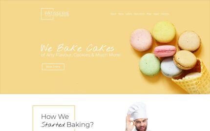 Patisserie - Cakery Duyarlı WordPress Teması